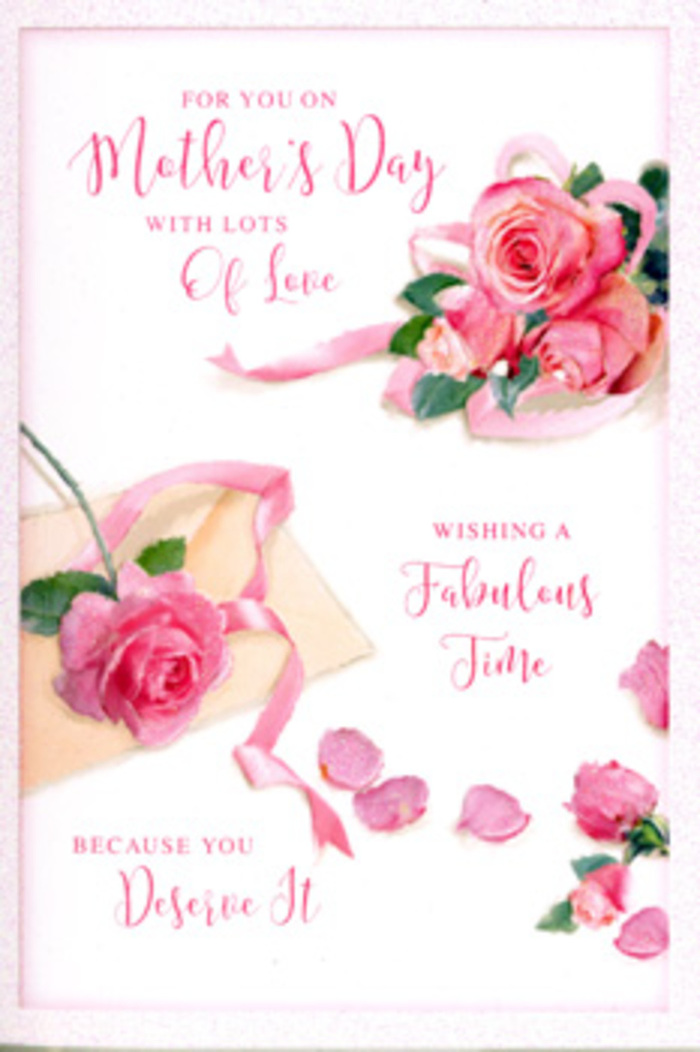 Seen through a florist's eye, this Mother's Day card feels like a carefully composed bouquet laid flat on the page, capturing both the artistry and tenderness behind every arrangement. A group of full-bloom pink roses dominates one side of the design, their petals layered in generous spirals that convey softness and abundance. Shades of blush, rose, and warm pink mingle together, giving each flower a subtle individuality, much like the varied personalities of mothers celebrated around Belmont. Scattered rose petals drift across a creamy white background, some curled inward, others lying open, creating an almost poetic trail that guides the viewer's gaze across the card. Threaded gently through the main cluster is a pastel ribbon, looping in loose curves reminiscent of the final flourish a florist ties around a bouquet before it leaves the shop. Over and around this floral scene flows elegant calligraphy, the lettering light yet confident, forming a message of appreciation and joy crafted specifically for Mother's Day. The ink lines echo the organic shapes of stems and petals, tying words and flowers together into a harmonious whole. The lighting is soft and diffused, as though the card is resting near a Belmont bay window on a mild spring afternoon, with daylight gently revealing the texture of each petal and the slight sheen along the ribbon. The overall mood is serene, loving, and slightly nostalgic, inviting the recipient to linger on treasured moments shared with mum, and evoking the charm of a freshly arranged bouquet waiting for delivery just around the corner.